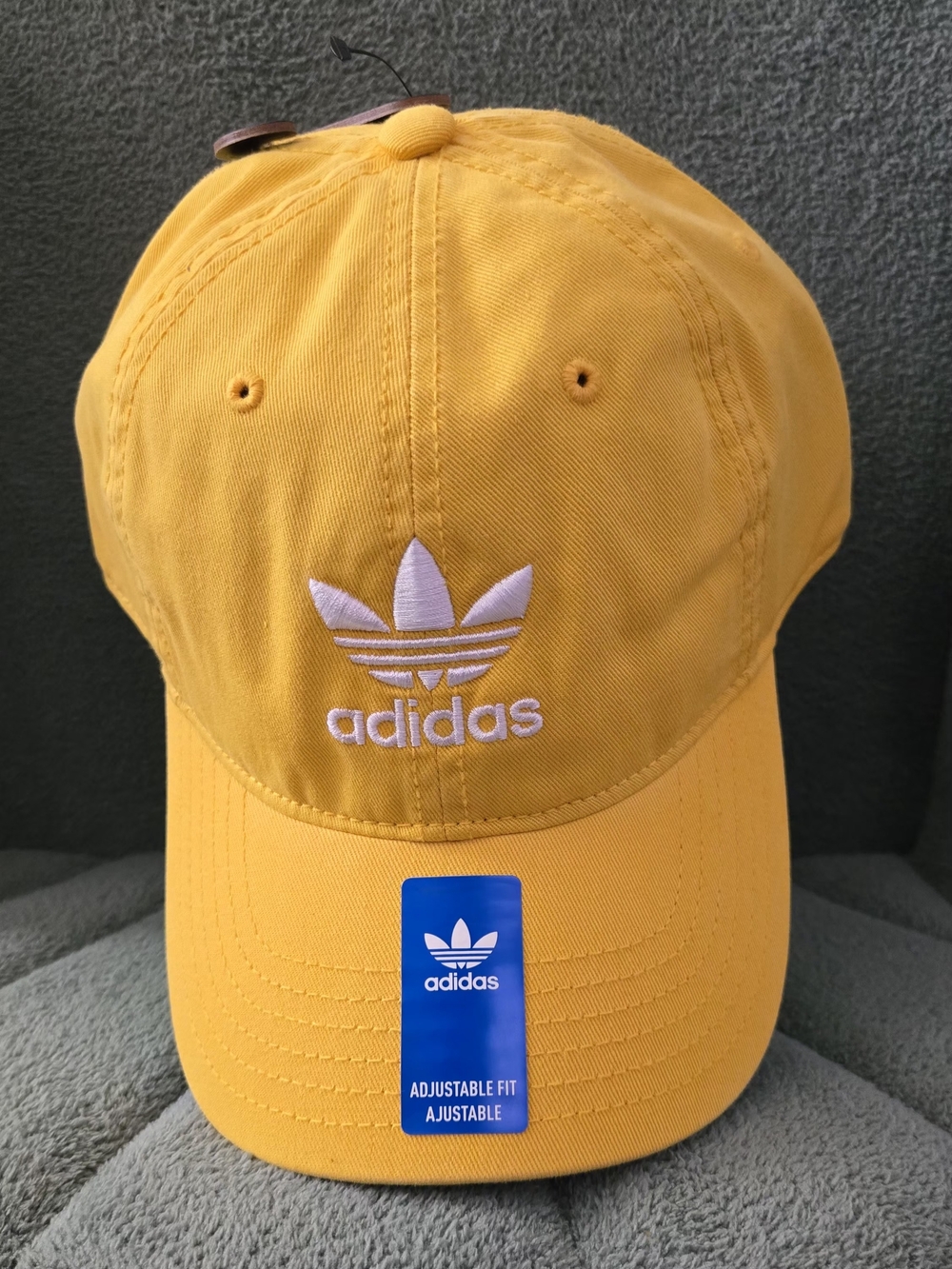 adidas Yellow Trefoil Strap back Hat